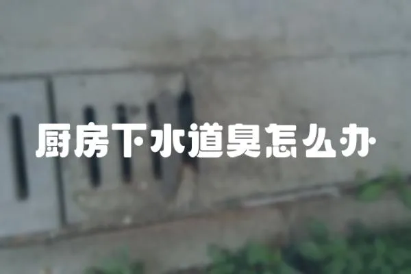 廚房下水道臭怎么辦