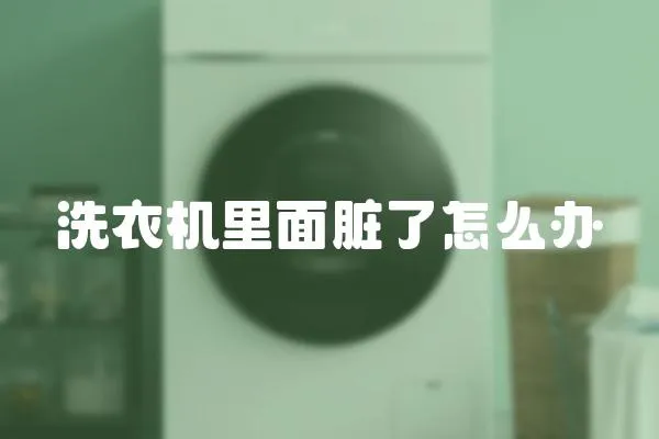 洗衣機里面臟了怎么辦