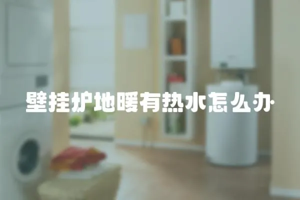 壁掛爐地暖有熱水怎么辦