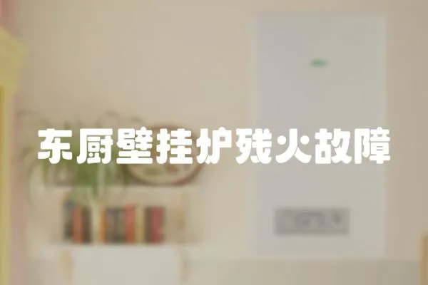 東廚壁掛爐殘火故障