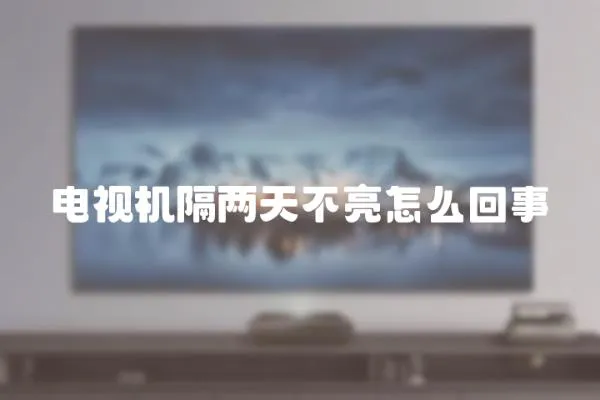 電視機隔兩天不亮怎么回事