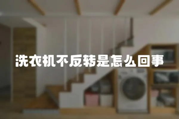 洗衣機不反轉是怎么回事