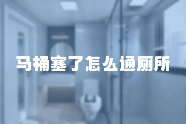 馬桶塞了怎么通廁所