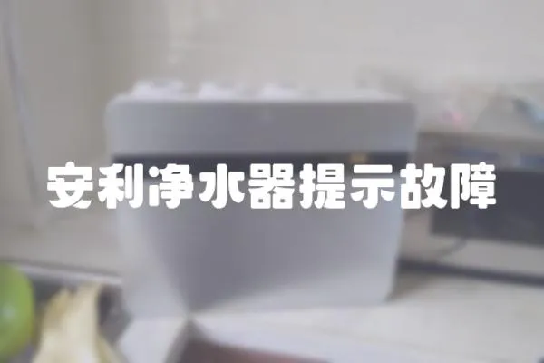 安利凈水器提示故障