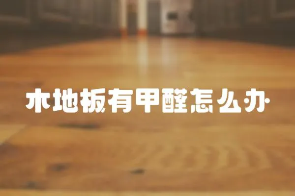 木地板有甲醛怎么辦