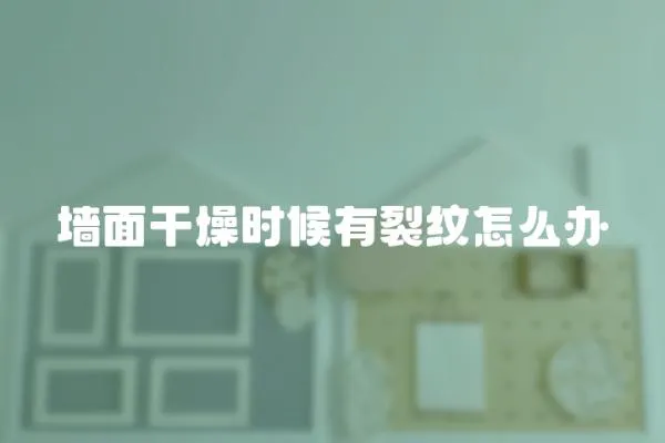 墻面干燥時(shí)候有裂紋怎么辦