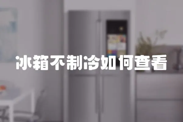 冰箱不制冷如何查看