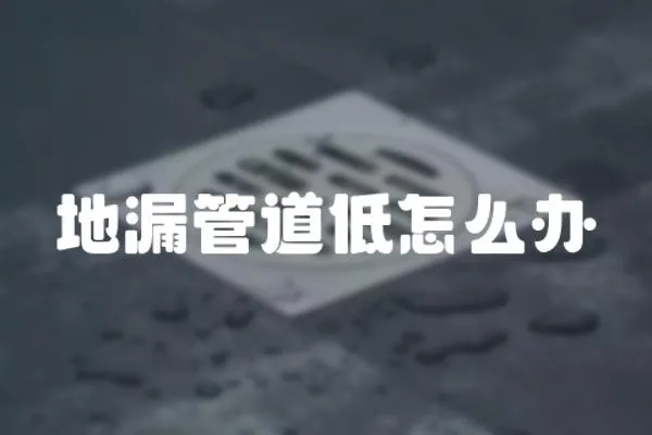 地漏管道低怎么辦