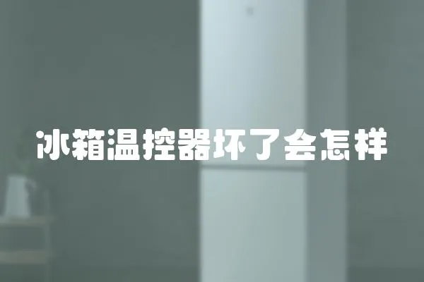 冰箱溫控器壞了會怎樣