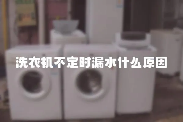 洗衣機不定時漏水什么原因