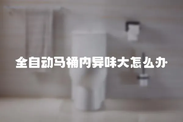 全自動馬桶內異味大怎么辦