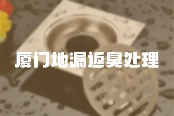 廈門地漏返臭處理