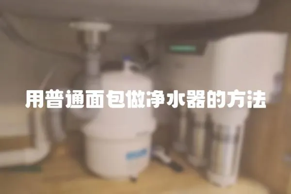 用普通面包做凈水器的方法
