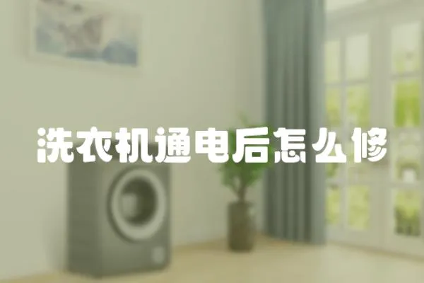 洗衣機通電后怎么修
