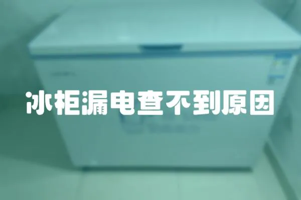 冰柜漏電查不到原因