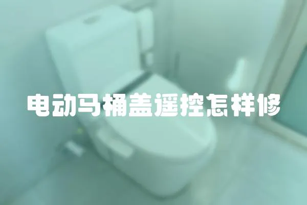 電動馬桶蓋遙控怎樣修