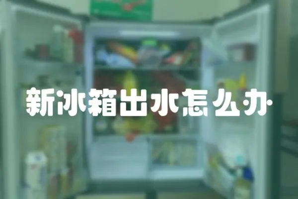 新冰箱出水怎么辦