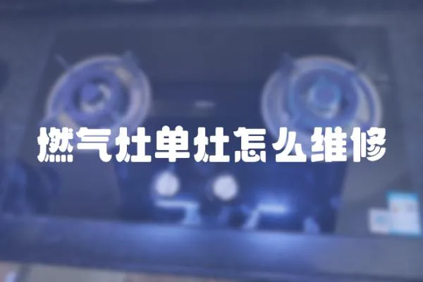 燃?xì)庠顔卧钤趺淳S修