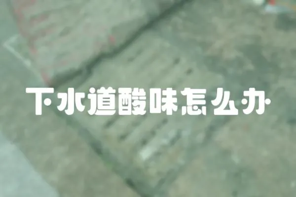 下水道酸味怎么辦