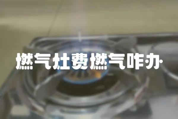 燃氣灶費燃氣咋辦