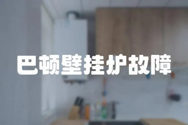 巴頓壁掛爐故障