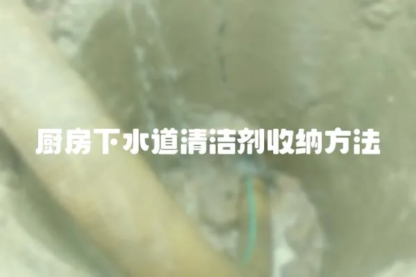 廚房下水道清潔劑收納方法