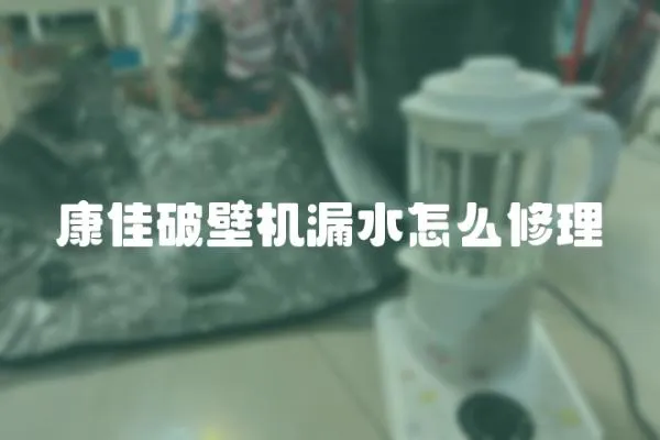 康佳破壁機漏水怎么修理