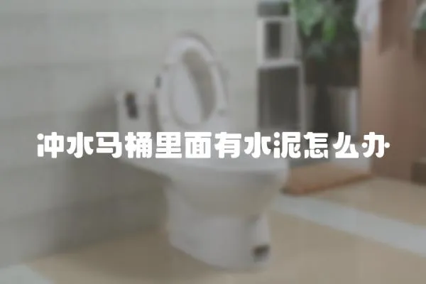 沖水馬桶里面有水泥怎么辦