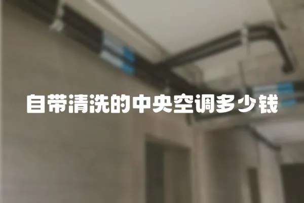 自帶清洗的中央空調(diào)多少錢