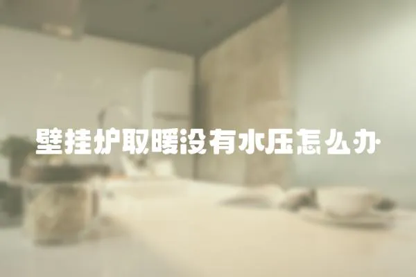 壁掛爐取暖沒有水壓怎么辦