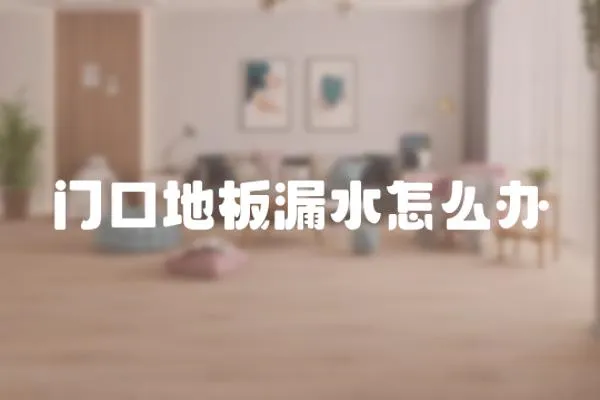 門口地板漏水怎么辦