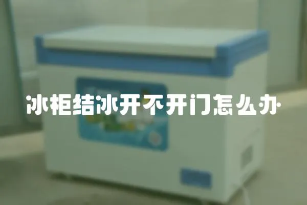 冰柜結冰開不開門怎么辦