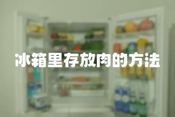 冰箱里存放肉的方法