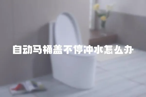 自動馬桶蓋不停沖水怎么辦