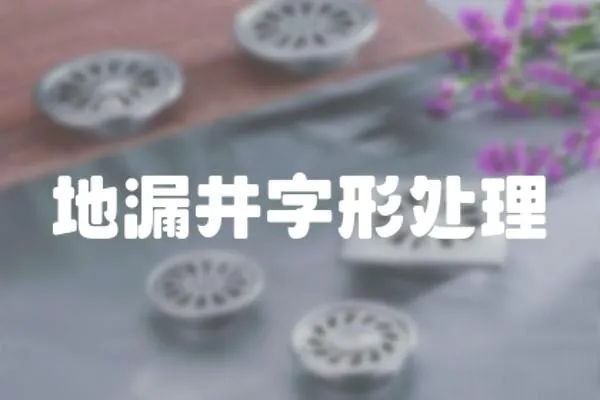 地漏井字形處理