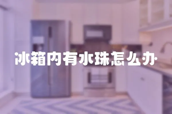 冰箱內(nèi)有水珠怎么辦