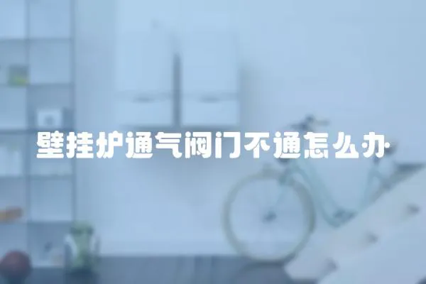 壁掛爐通氣閥門不通怎么辦
