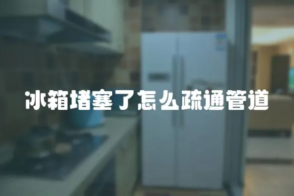 冰箱堵塞了怎么疏通管道