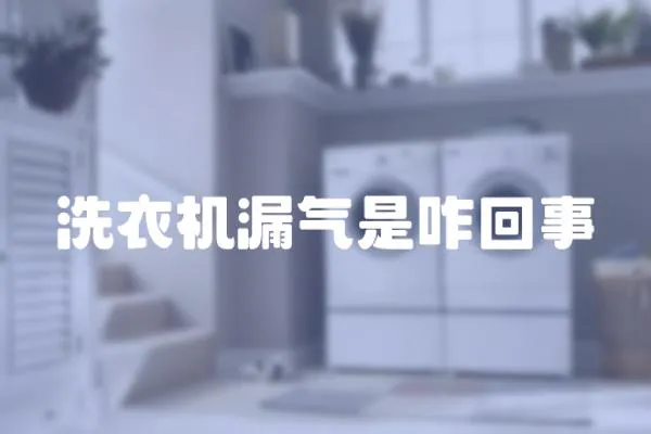 洗衣機(jī)漏氣是咋回事