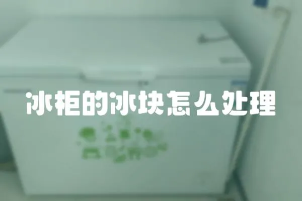 冰柜的冰塊怎么處理