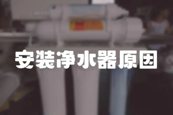 安裝凈水器原因