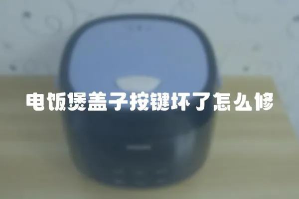 電飯煲蓋子按鍵壞了怎么修
