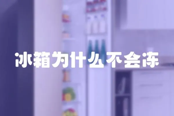 冰箱為什么不會凍