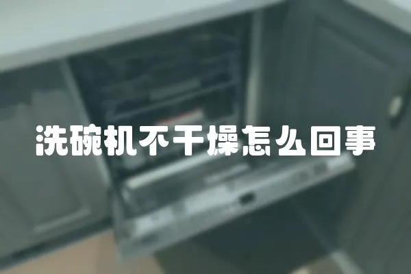 洗碗機不干燥怎么回事