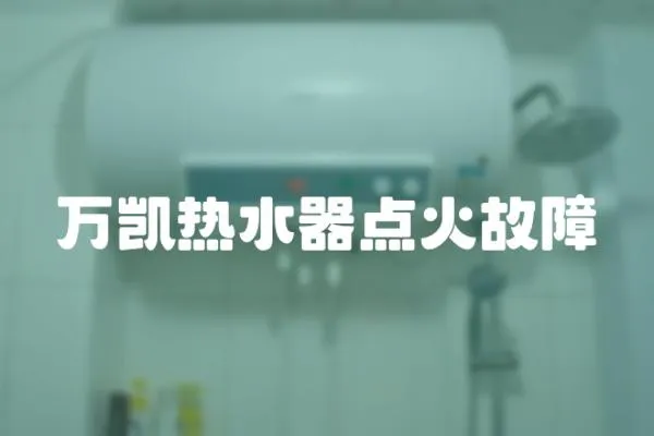 萬凱熱水器點火故障