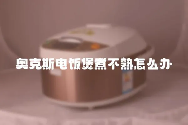 奧克斯電飯煲煮不熟怎么辦