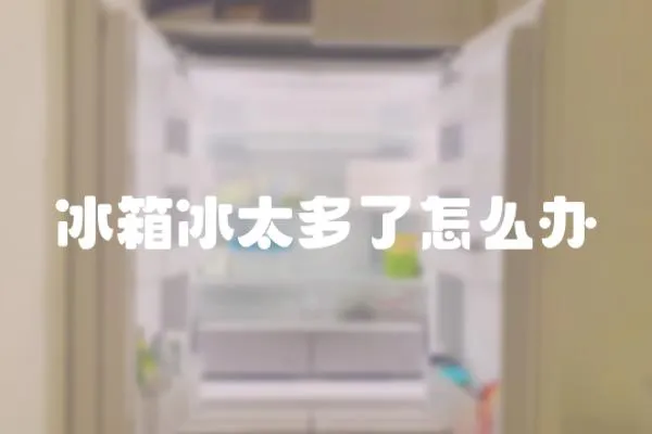 冰箱冰太多了怎么辦