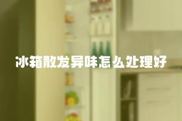 冰箱散發(fā)異味怎么處理好