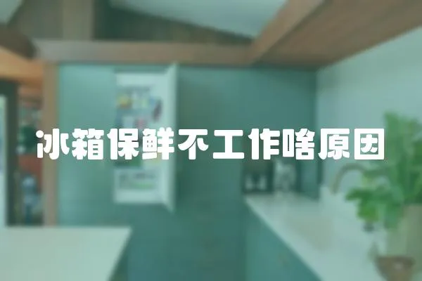 冰箱保鮮不工作啥原因
