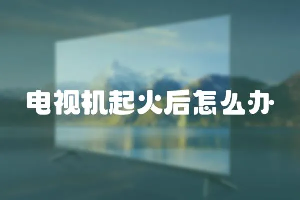 電視機起火后怎么辦